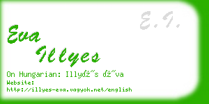 eva illyes business card